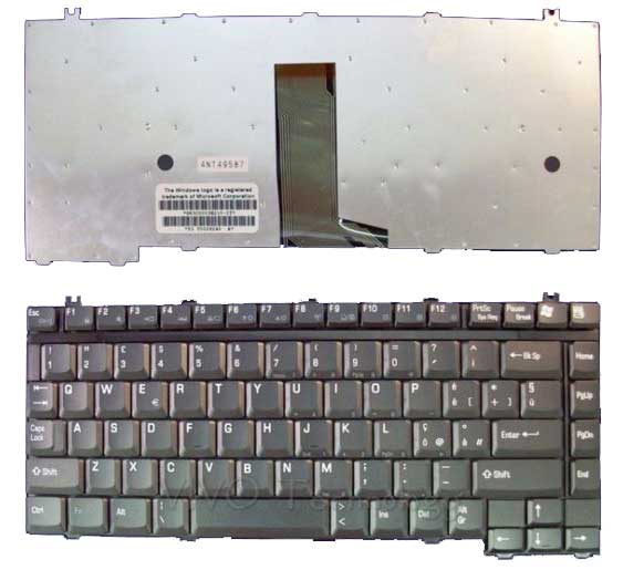 KB254 Italian Toshiba Satellite A40 A50 M30 M55 M70 2400 Tastiera Keyboard