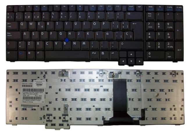KB262 Portuguese NEW HP nc8200 nc8220 nc8230 nw8240 nc8400 Keyboard Teclado - Click Image to Close