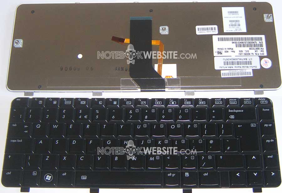 KB284 UK NEW HP PAVILION DV3-2030EF DV3-2025EE DV3-2018TX DV3-2028TX Keyboard - Click Image to Close
